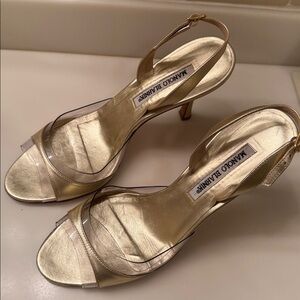 Gold Manolo Blahnik heels